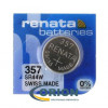 Батарейка 357 (SR44) 1.55V Renata 5.4х11.6мм (G13)