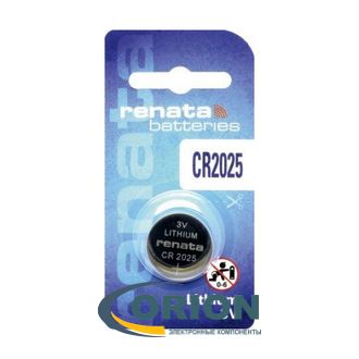 Батарейка CR2025 3V Renata 20х2.5мм