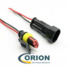 DJ7021-1.5 влагозащищенный с проводами 18AWG 120мм 2 pin вилка, розетка