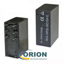 Реле HLS-14F2L-DC12V-C 12VDC 16A 1C SONGLE (Mark: 14F2L-DC12V-C) = SMIH-12VDC-SL-C