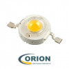 Светодиод без платы Emitter 3W белый теплый (160-180Lm) 3000-3500К
