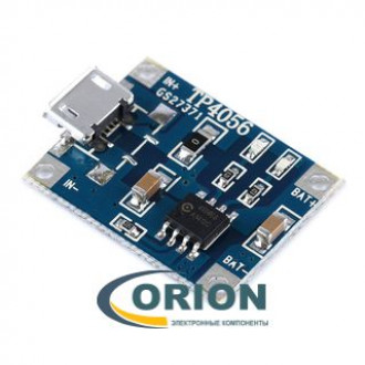 TP4056 Зарядное устройство для литиевых батарей 1A USB micro