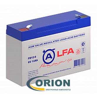 Аккумулятор  6V 12.0Ah FB12-6 ALPHA BATTERY