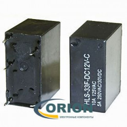 Реле HF33F-DC12V-C 12VDC 5A 1C = HLS-33F-DC12V-C