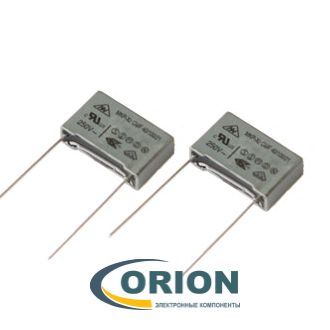 Конденсатор    1uf  280V (Class X2-MKP) ±10% полипропиленовый металлизированный (Mark: 105) HANWAY
