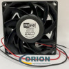 Вентилятор  80х80х32mm DC 12V 0.75A (качения) FANOVER FD8032B12H2 с гибким отводом 300мм 2 pin