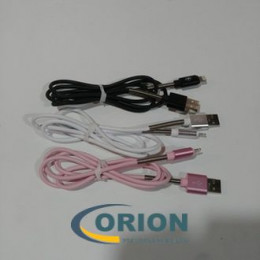 Шнур Lightning для iPhone 1.0м с пружинками цветной SH0016-i5
