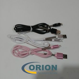 Шнур Lightning для iPhone 1.0м с пружинками цветной SH0016-i5