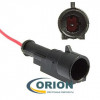 DJ7011-1.5-11 влагозащищенный с проводами 18AWG 200мм 1 pin вилка