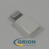 Переходник USB micro-B(5P) гнездо - Lightning штекер (пластик)