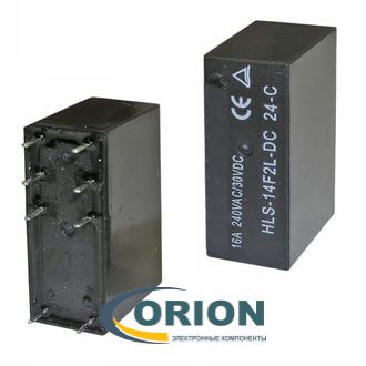 Реле HLS-14F2L-DC24V-C 24VDC 16A 1C HE LI SHUN = SMIH-24VDC-SL-C
