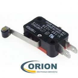 Микропереключатель 1185RE8 V-156-1C25 ON-(ON) 250V 15A рычажного типа с роликом (контакты 4.8мм) OMRON