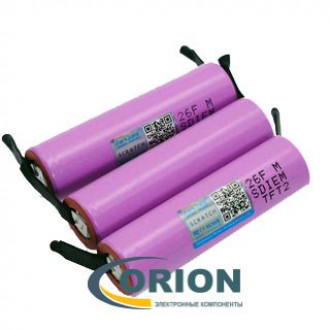 Аккумулятор 2600mAh 3.7V ICR18650-26FM SAMSUNG пластинчатые выводы