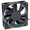Вентилятор  80х80х25mm DC 12V 0.18A (скольжения) TIDAR RQD8025HS с гибким отводом 250мм 2 pin