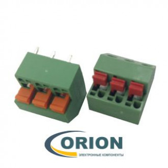 Клеммник нажимной безвинтовой 3 контакта DG237-5.08-03P-14-00A[H] 5.08mm