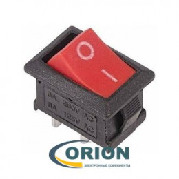 Переключатель, выключатель RWB-201 = KCD1-101 ON-OFF 250V 6A 2 pin (красный)