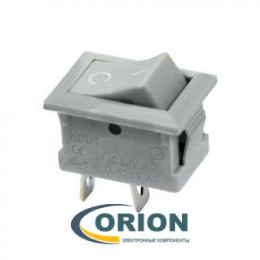 Переключатель, выключатель RWB-201 = KCD1-101 ON-OFF 250V 6A 2 pin (серый)