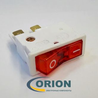 Переключатель, выключатель ВК-42 ON-OFF 250V 16A 4pin (белый/красный)