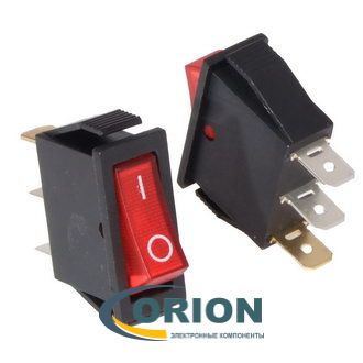 Переключатель, выключатель IRS-101-1C ON-OFF 250V 15A 3 pin (красный)