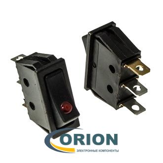 Переключатель, выключатель KCD3-101EN-B/3P ON-OFF 250V 15A 3 pin (черный)