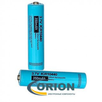 Аккумулятор 350mAh 3.7V ICR10440 PKCELL с наконечником