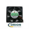 Вентилятор  30х30х07mm DC 12V  0.07А (качения) YM1203PVC1 с гибким отводом 300мм 2 pin