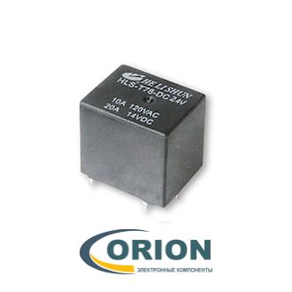 Реле HLS-T78-DC24V-C 24VDC 10A 1C = HFKH/24-ZS-T HELISHUN