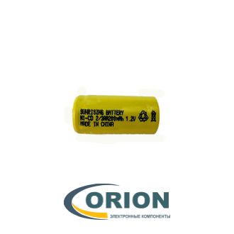 Аккумулятор 2/3AA 1.2V  400mAh NiCd SUNRISING