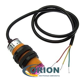 Датчик инфракрасный E18-D80NK DC NPN NO Lср=3-80см 100мА 5VDС 3 провода