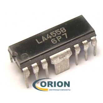 Микросхема LA4558 HDIP-12