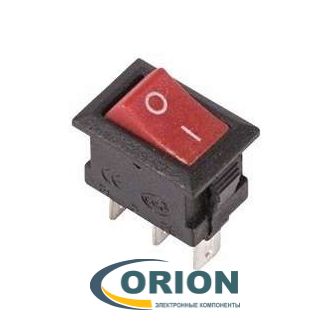 Переключатель, выключатель RWB-102 ON-ON 250V 3A 3 pin (красный)