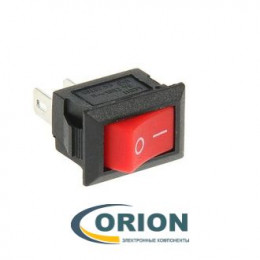 Переключатель, выключатель RWB-101 micro = KCD5-101-C3-R/2P ON-OFF 250V 3A 2 pin (красный)