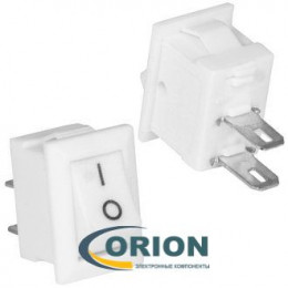 Переключатель, выключатель RWB-101 micro = KCD5-101-C3-W/2P ON-OFF 250V 3A 2 pin (белый)