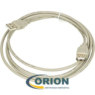 Шнур USB A штекер - USB A гнездо  1.8м (v2.0) REXANT
