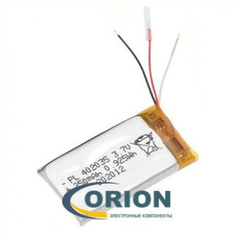 Аккумулятор LP402035 3.7V 250mAh схема защиты гибкие выводы 3 pin