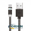 Шнур USB A штекер - USB micro-B(5P) штекер 1.0м (v2.0) 2.0A магнитный FaisON FS-K-782 UNO 2.1