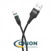 Шнур USB A штекер - USB micro-B(5P) штекер 1.2м (v2.0) 2.0A магнитный HOCO U76