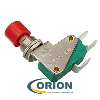 Микропереключатель DS-438 ON-(ON) 250V 16A кнопочный
