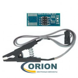 Панель для микросхемы _SOIC8 SOP8 Адаптер зажим для USB программатора (прищепка) 1 переходная плата