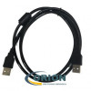 Шнур USB A штекер - USB A штекер 1.5м (v2.0, ферритовый фильтр) A1326