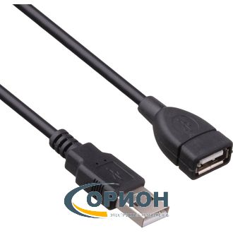 Шнур USB A штекер - USB A гнездо  1.5м (v2.0, ферритовый фильтр) DL23