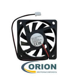 Вентилятор  60х60х10mm DC 12V 0.23A (скольжения) TIDAR RQD6010MS 12VDC с гибким отводом 150мм 2 pin