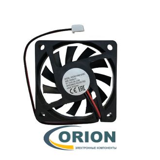 Вентилятор  60х60х10mm DC 12V 0.23A (скольжения) TIDAR RQD6010MS 12VDC с гибким отводом 150мм 2 pin