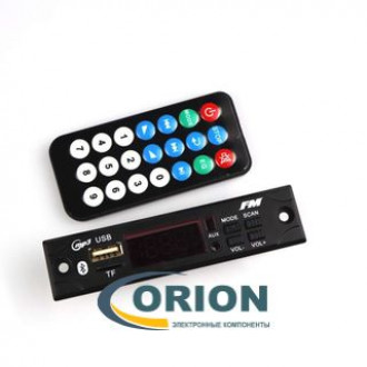 Встраиваемый модуль Bluetooth/USB/SD-MP3/WMA плеер/FM приемник 12В (OT-SPM02)