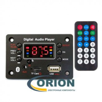 Встраиваемый модуль Bluetooth/USB/SD-MP3/WMA плеер/FM приемник  5В (OT-SPM07)