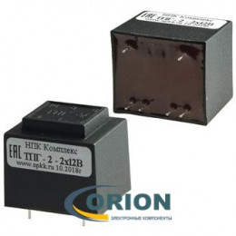 Трансформатор ТПГ-2 220V/2x12V 0.1A 50Hz