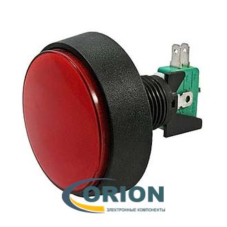 Кнопка GMSI-1B-C NO(NC)+NC(NO) 250V 5A красная