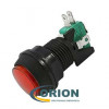 Кнопка GMSI-7B-C NO(NC)+NC(NO) 250V 5A красная