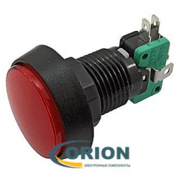Кнопка GMSI-4B-C NO(NC)+NC(NO) 250V 5A красная
