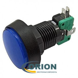 Кнопка GMSI-4B-C NO(NC)+NC(NO) 250V 5A синяя